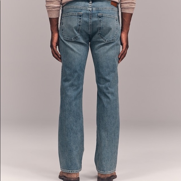 NWT Men’s Size 28 Abercrombie & Fitch Bootcut Stretch Jeans In Blue 28” X 28” - Picture 3 of 11